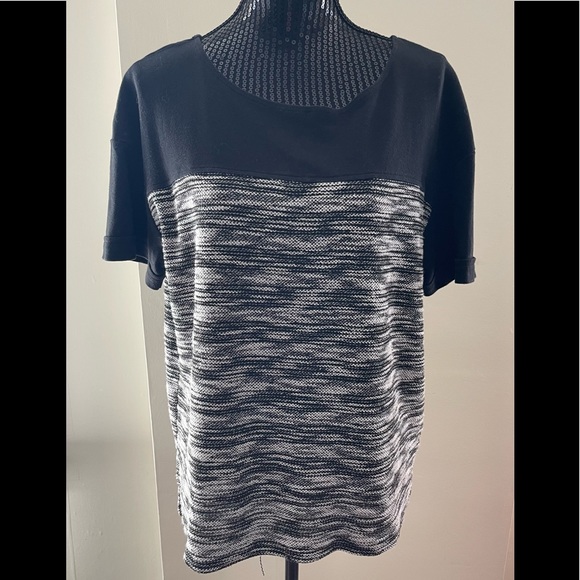 Jones New York Signature Shot Sleeve Knit Top Size XL - Picture 1 of 10